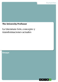 La Literatura Gris, concepto y transformaciones actuales - The University Professor - E-Book