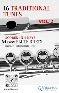 16 Traditional Tunes - 64 easy flute duets (VOL.2) - traditional American - E-Book