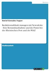 Redaktionsabläufe managen mit Newsdesks - Eine Bestandsaufnahme und die Praxis bei der Rheinischen Post und der WAZ - Daniel Gonzales-Tepper - E-Book