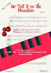 Go Tell it on the Mountain (in C) for solo instrument and piano - Traditional - E-Book