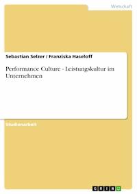 Performance Culture - Leistungskultur im Unternehmen - Sebastian Selzer - E-Book