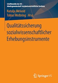 Qualitätssicherung sozialwissenschaftlicher Erhebungsinstrumente -  - E-Book