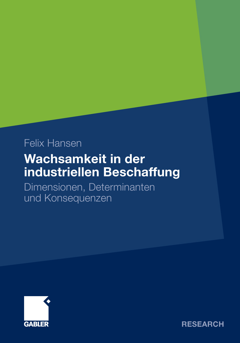 Wachsamkeit in der industriellen Beschaffung - Felix Hansen - E-Book