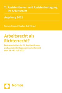 Arbeitsrecht als Richterrecht? - - E-Book