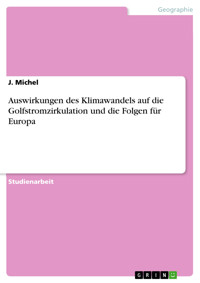Auswirkungen des Klimawandels auf die Golfstromzirkulation und die Folgen für Europa - J. Michel - E-Book
