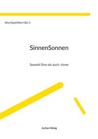 SinnenSonnen - Jochen König - E-Book