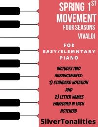 Spring Four Seasons First Movement Easy/Elementary Piano Sheet Music Combo - SilverTonalities - E-Book