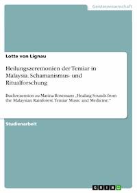 Heilungszeremonien der Temiar in Malaysia. Schamanismus- und Ritualforschung - Lotte von Lignau - E-Book