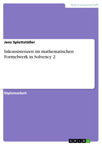 Inkonsistenzen im mathematischen Formelwerk in Solvency 2 - Jens Splettstößer - E-Book