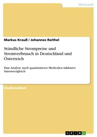 Stündliche Strompreise und Stromverbrauch in Deutschland und Österreich - Markus Krauß - E-Book