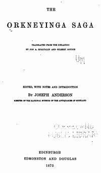 The Orkneyinga Saga - Joseph Anderson - E-Book