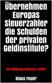 Übernehmen Europas Steuerzahler die Schulden der privaten Geldinstitute? - Klaus Feuer - E-Book