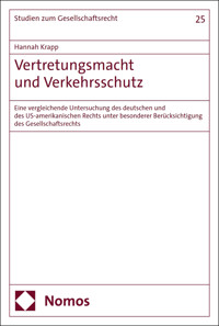 Vertretungsmacht und Verkehrsschutz - Hannah Krapp - E-Book