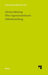 Über Gegenstandstheorie. Selbstdarstellung - Alexius Meinong - E-Book