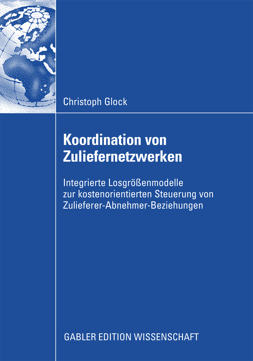 Koordination von Zuliefernetzwerken - Christoph Glock - E-Book