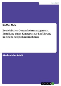 Betriebliches Gesundheitsmanagement. Erstellung eines Konzepts zur Einführung in einem Beispielunternehmen - Steffen Plutz - E-Book