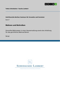 Mahnen und Beitreiben - Tobias Scheidacker - E-Book