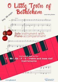 O Little Town of Bethlehem (in Bb) for solo instrument w/ piano - Lewis H. Redner - E-Book