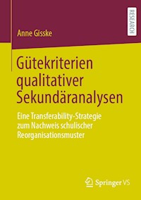 Gütekriterien qualitativer Sekundäranalysen - Anne Gißke - E-Book