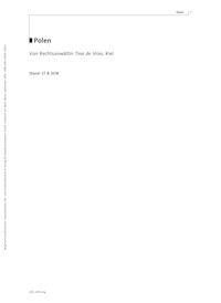 Familienrecht Polen - Tina de Vries - E-Book