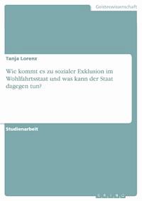 Wie kommt es zu sozialer Exklusion im Wohlfahrtsstaat und was kann der Staat dagegen tun? - Tanja Lorenz - kostenlos E-Book