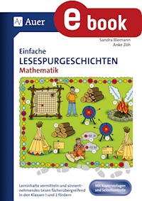 Einfache Lesespurgeschichten Mathematik - Sandra Blomann - E-Book