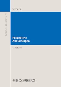 Polizeiliche Abkürzungen - Sven-Eric Wecker - E-Book