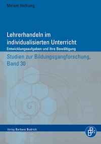 Lehrerhandeln im individualisierten Unterricht - Miriam Hellrung - E-Book