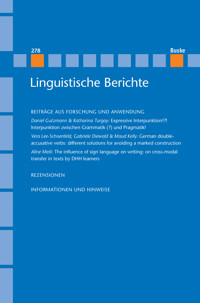 Linguistische Berichte Heft 278 - - E-Book