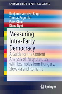 Measuring Intra-Party Democracy - Benjamin von dem Berge - E-Book
