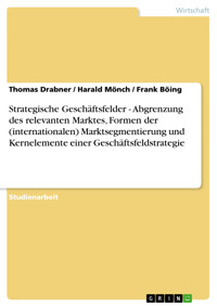 Strategische Geschäftsfelder - Abgrenzung des relevanten Marktes, Formen der (internationalen)  Marktsegmentierung und Kernelemente einer Geschäftsfeldstrategie - Thomas Drabner - E-Book