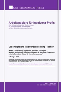 Die erfolgreiche Insolvenzanfechtung – Band 1 - Jens-Uwe Strandmann - E-Book