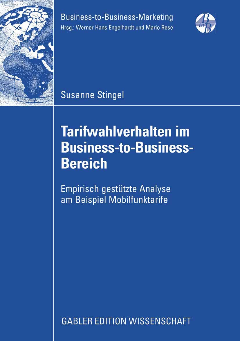 Tarifwahlverhalten im Business-to-Business-Bereich - Susanne Stingel - E-Book