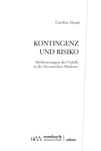 Kontingenz und Risiko - Caroline Haupt - E-Book