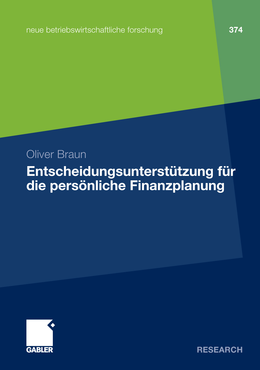 Entscheidungsunterstützung für die persönliche Finanzplanung - Oliver Braun - E-Book