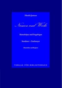 Namen und Werke - Hinrich Jantzen - E-Book