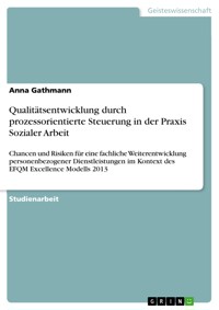 Qualitätsentwicklung durch prozessorientierte Steuerung in der Praxis Sozialer Arbeit - Anna Gathmann - E-Book