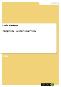 Budgeting - a short overview - Linda Vuskane - E-Book