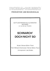 Schnarch' doch nicht so - Werner Böhm-Thorn - E-Book