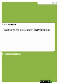 Psychologische Belastungen im Profifußball - Leon Theisen - E-Book