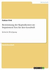 Bestimmung der Kapitalkosten im Impairment Test für den Goodwill - Fabian Fink - E-Book