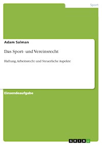 Das Sport- und Vereinsrecht - Adam Salman - E-Book