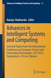 Advances in Intelligent Systems and Computing -  - E-Book