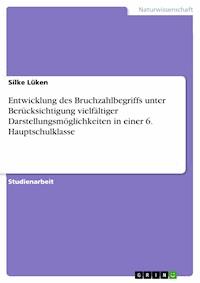 Entwicklung des Bruchzahlbegriffs unter Berücksichtigung vielfältiger Darstellungsmöglichkeiten in einer 6. Hauptschulklasse - Silke Lüken - E-Book