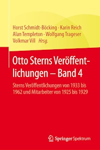 Otto Sterns Veröffentlichungen – Band 4 -  - E-Book