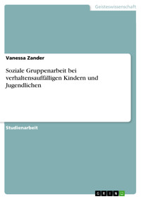 Soziale Gruppenarbeit bei verhaltensauffälligen Kindern und Jugendlichen - Vanessa Zander - E-Book