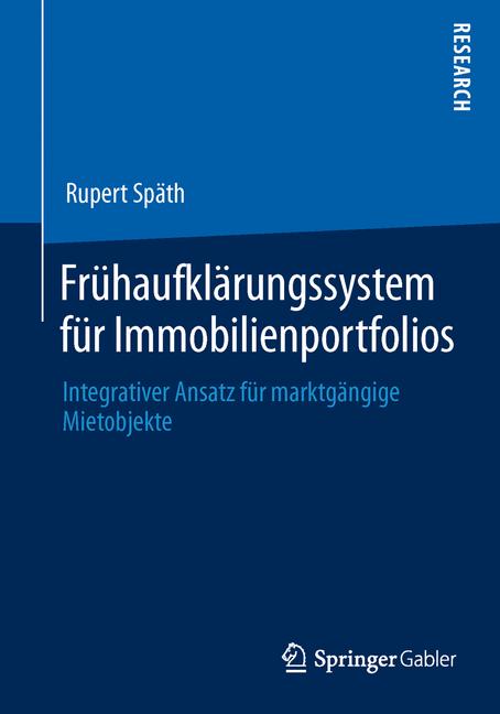 Frühaufklärungssystem für Immobilienportfolios - Rupert Späth - E-Book