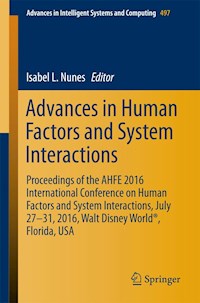 Advances in Human Factors and System Interactions -  - E-Book