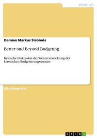 Better und Beyond Budgeting - Damian Markus Slebioda - E-Book