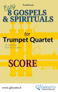 Trumpet quartet sheet music "8 Gospels & Spirituals" score - traditional American - E-Book